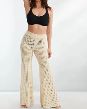 Crochet Pants in Natural | Natural